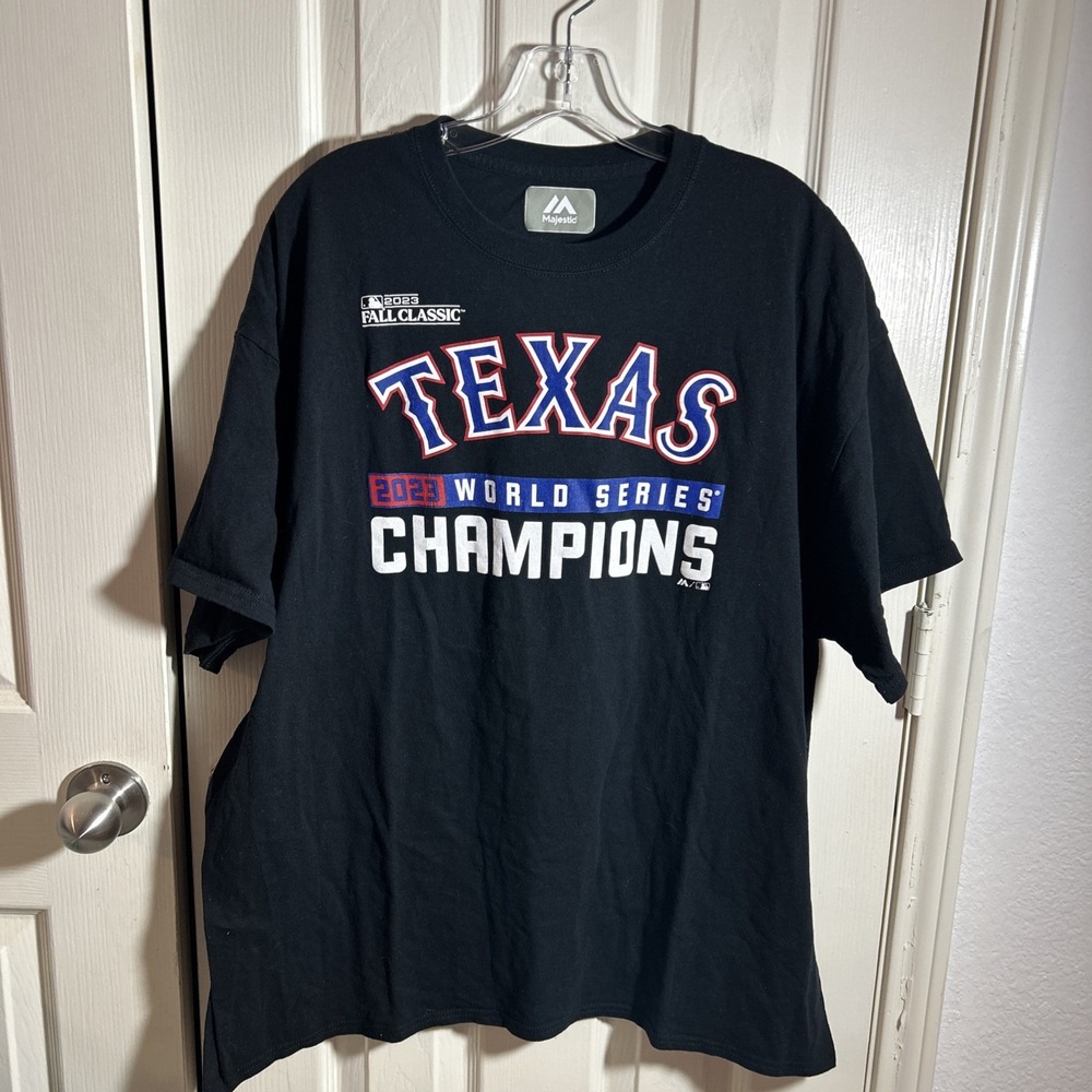 Texas Rangers 2023 World Series Champions Majestic Men's Shirt 2XL
